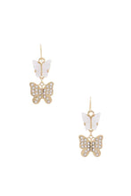 Load image into Gallery viewer, Double Butterfly Dangle Earring

