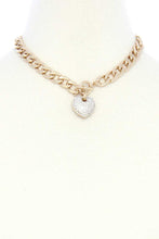 Load image into Gallery viewer, Basic Chunky Chain With Heart Pendant Necklace
