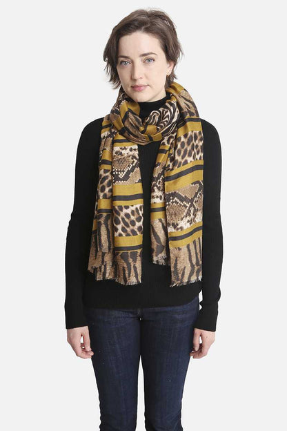 Fashion Animal Print Skinny Scarf