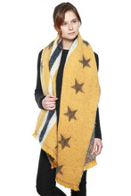 Load image into Gallery viewer, Stars &amp; Stripe Oversized Scarf
