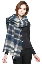 Load image into Gallery viewer, Multi Colored Bold Plaid Scarf
