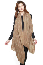 Load image into Gallery viewer, Wool Blend Stitch Lined Long Scarf
