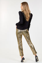 Load image into Gallery viewer, Animal Skin Vinyl Ankle Pants
