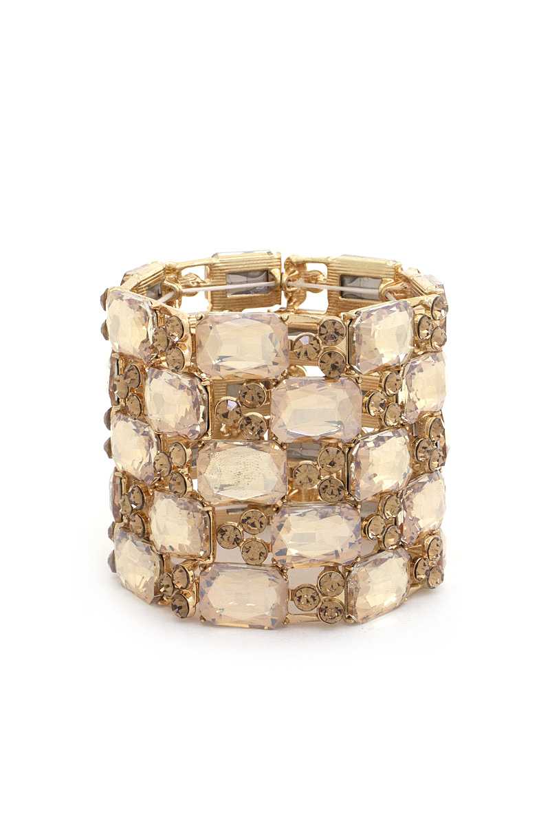 Square Rhinestone Bracelet