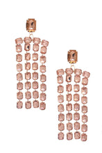 Load image into Gallery viewer, Square Rhinestone Dangle Earring
