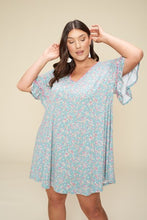 Load image into Gallery viewer, Plus Size Spring Floral Printed Lovely Swing Dress
