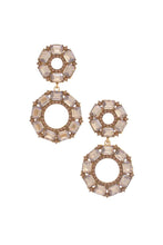 Load image into Gallery viewer, Double Circle Rhinestone Earring
