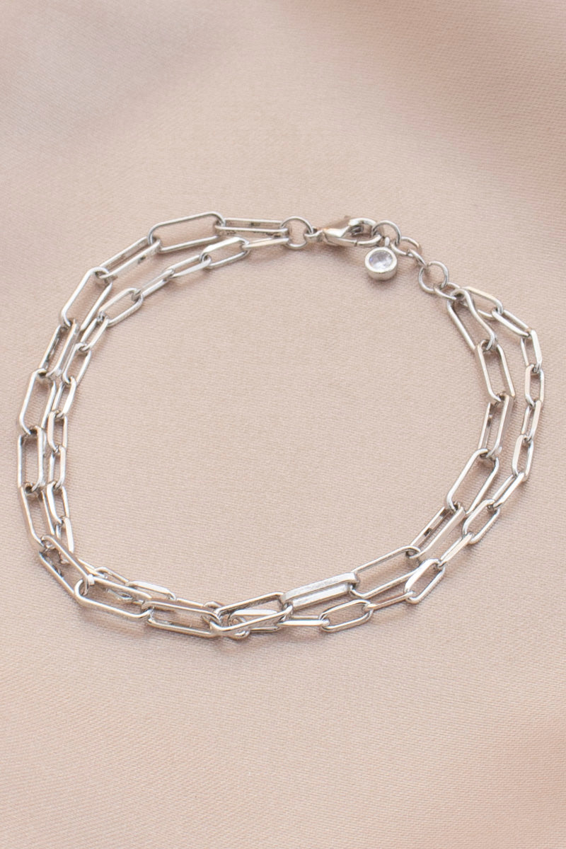 Oval Link Layered Bracelet