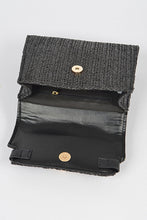 Load image into Gallery viewer, Faux Straw Top Handle Clutch
