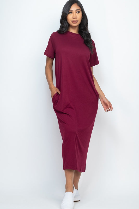 Side Pocket Tee Dress