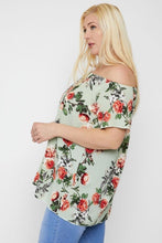 Load image into Gallery viewer, Floral Print Off The Shoulder Top
