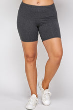 Load image into Gallery viewer, Solid Biker High-waisted Shorts With Elastic Waist
