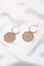 Load image into Gallery viewer, Double Circle Thread Beaded Earring
