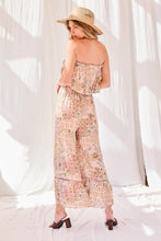 Load image into Gallery viewer, Tube Top With Tier Ruffle Waist Elastic Bottom Lace Trim Jumpsuit
