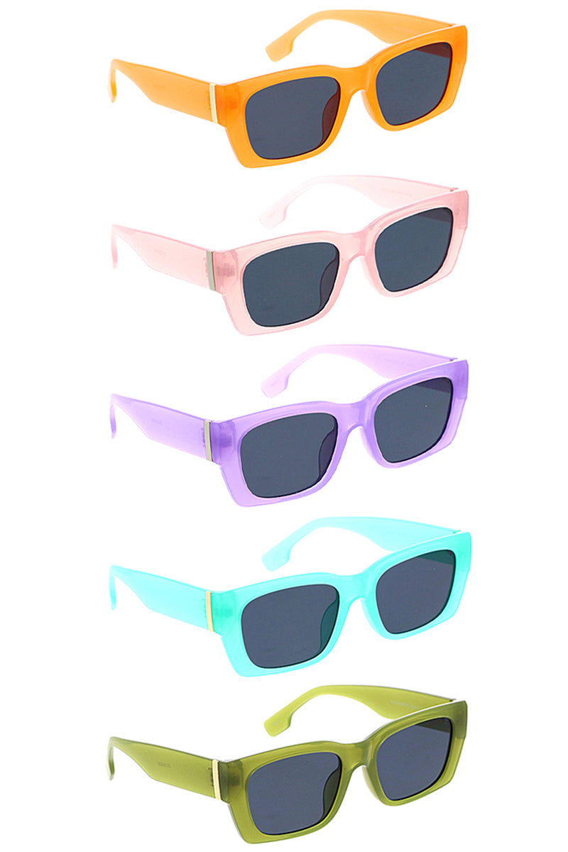 Trendy Color Smooth Sunglasses