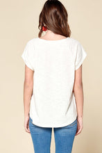 Load image into Gallery viewer, Ditsy Floral Border Printed Loose-fit Tee
