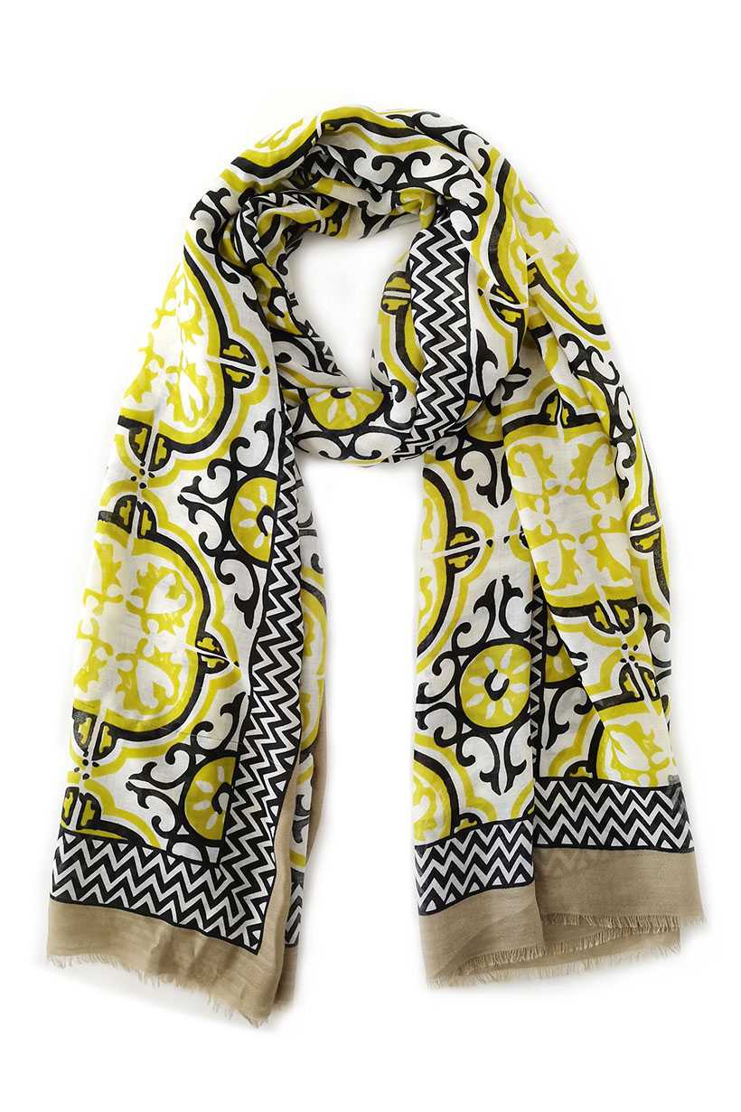 Tile Print Scarf