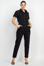 Load image into Gallery viewer, Collared Button-front Jumpsuit
