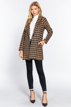 Load image into Gallery viewer, Long Slv One Button Jacquard Jacket
