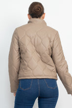 Load image into Gallery viewer, Mock Neck Quilted Jacket
