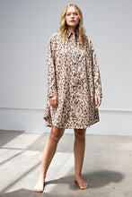 Load image into Gallery viewer, Leopard/animal Printed Shirt Dress
