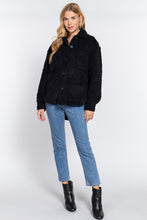 Load image into Gallery viewer, Long Slv Flap Pocket Oversize Jacket
