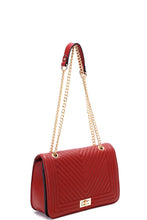 Load image into Gallery viewer, Fashion V Stitching Pattern Crossbody Bag
