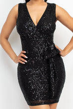 Load image into Gallery viewer, Sequin Mesh Bodycon Dress
