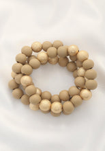 Load image into Gallery viewer, Metal Wood Bead Bracelet
