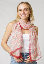 Load image into Gallery viewer, Flower Print Chiffon Scarf
