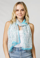 Load image into Gallery viewer, Flower Print Chiffon Scarf
