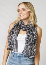 Load image into Gallery viewer, Flower Print Chiffon Scarf
