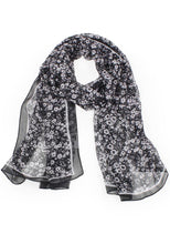 Load image into Gallery viewer, Flower Print Chiffon Scarf
