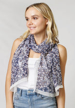 Load image into Gallery viewer, Flower Print Chiffon Scarf
