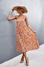 Load image into Gallery viewer, Floral Smocked One-Shoulder Midi Dress
