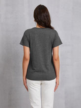 Load image into Gallery viewer, NOT LUCKY SIMPLY BLESSED Round Neck T-Shirt
