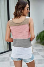 Load image into Gallery viewer, Color Block Slit Knit Tank
