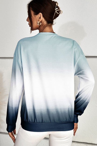 Gradient LOVE Dropped Shoulder Sweatshirt