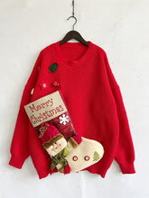 Load image into Gallery viewer, Christmas Element Long Sleeve Sweater
