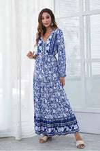 Load image into Gallery viewer, Floral V-Neck Maxi Dress
