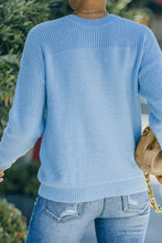 Load image into Gallery viewer, Mock Neck Ribbed Detail Sweater
