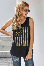 Load image into Gallery viewer, Sunflowers American Flag Tank
