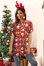 Load image into Gallery viewer, Christmas Round Neck Tunic Tee
