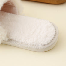 Load image into Gallery viewer, Faux Fur Open Toe Slippers
