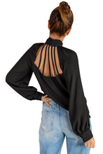Load image into Gallery viewer, Tie Neck Strappy Back Shirt
