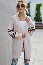 Load image into Gallery viewer, Multicolored Stripe Open Front Longline Cardigan
