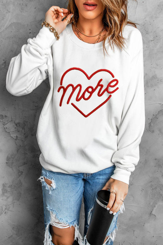 Letter Graphic Drop Shoulder Sweatshirt