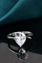 Load image into Gallery viewer, Classic Teardrop 2 Carat Moissanite Ring

