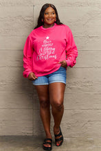 Load image into Gallery viewer, Simply Love Full Size HAVE YOURSELF A MERRY LITTLE CHRISTMAS Round Neck Sweatshirt
