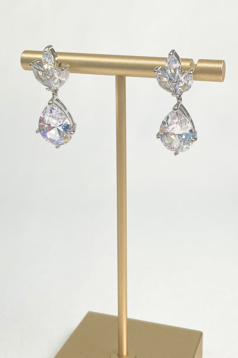 Zirconia Stone Drop Earrings